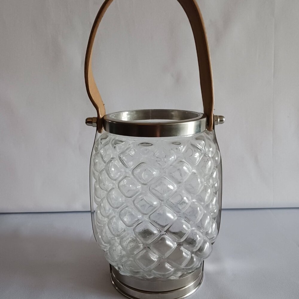 Amici Bubble Candle Holder W/Leather Strap